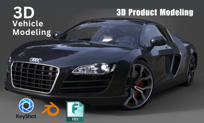 Gig Preview - Realistic car model 3d car rendering product exterior interior vehicle design