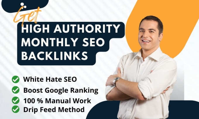 Gig Preview - Provide high authority backlinks, website link building services