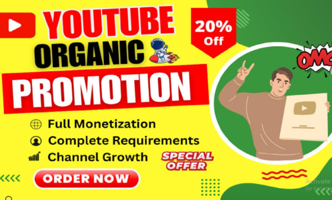 Gig Preview - Organic USA youtube promotion viral video marketing channel views monetization