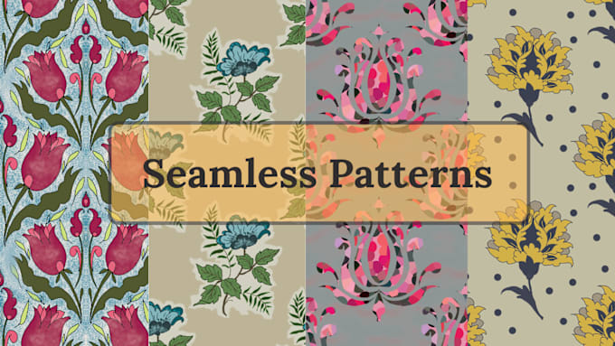 Gig Preview - Create beautiful and exceptional seamless patterns fro you