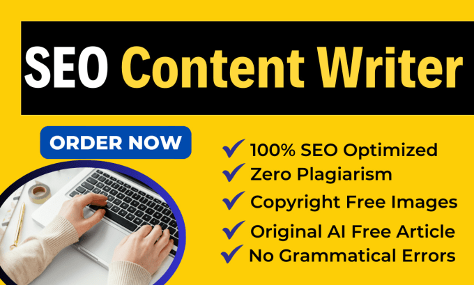 Gig Preview - Do SEO article writing, blog post writing or content writing