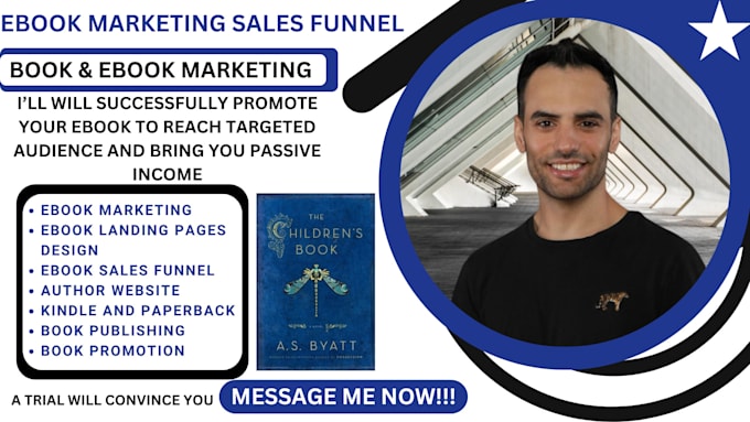 Gig Preview - Do book marketing sales funnel ebook promotion for ebook sales