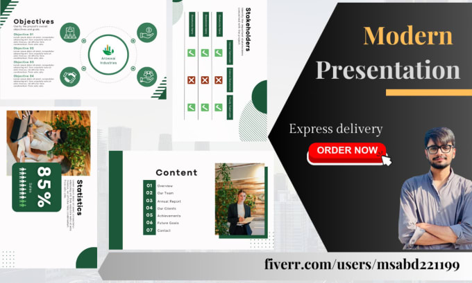 Gig Preview - Design a professional powerpoint presentation