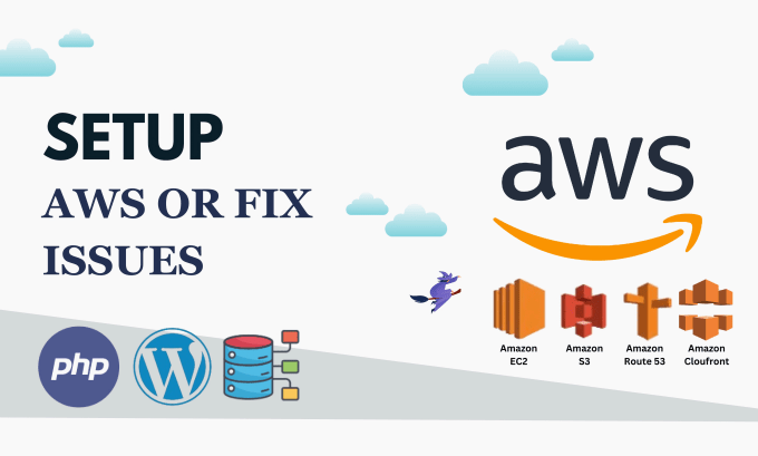 Gig Preview - Setup amazon AWS lightsail, ec2, wordpress, and fix aws issues