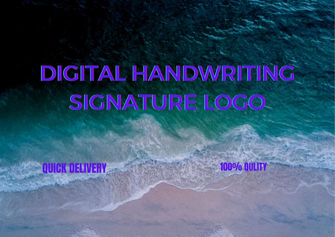 Bestseller - do digital handwriting signature logo