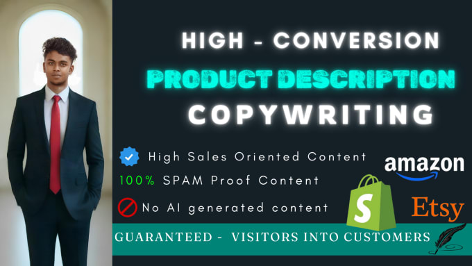 Gig Preview - Write killer shopify, amazon, airbnb description copywriting