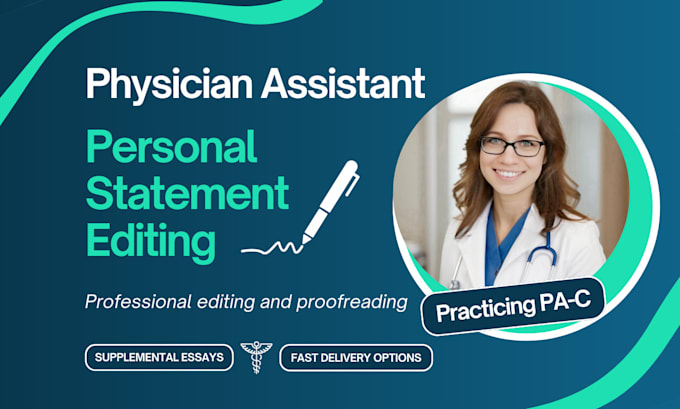 Bestseller - edit your physician assistant school personal statement