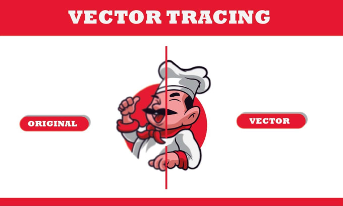 Gig Preview - Create vector tracing, redraw, and vector art with express delivery