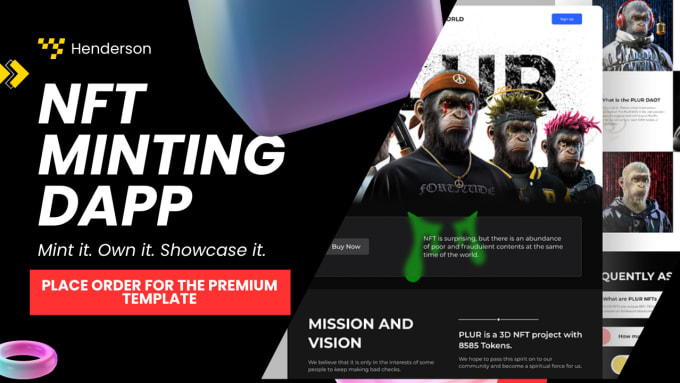 Gig Preview - Create nft minting website, nft minting web portfolio and nft minting engine