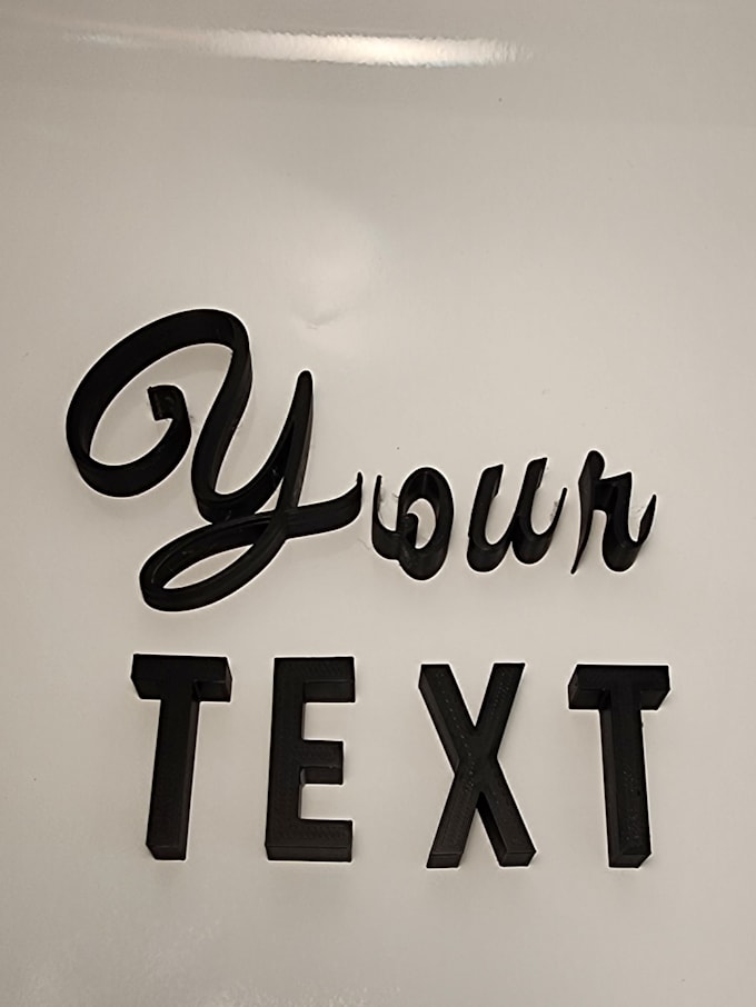 Gig Preview - Create custom 3d printed signage including backlit channel letters