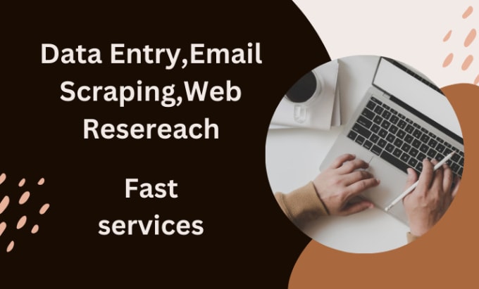 Gig Preview - Do data entry email collection web scraping data collection