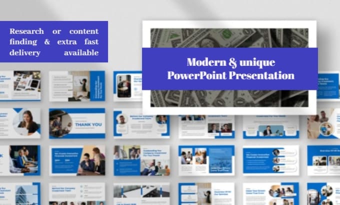 Gig Preview - Design modern and unique power point presentation