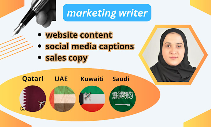 Gig Preview - Do gcc arabic copywriting and sales copy