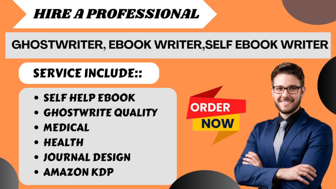 Gig Preview - Ghostwrite quality self help ebook, medical, health, journal design, amazon kdp