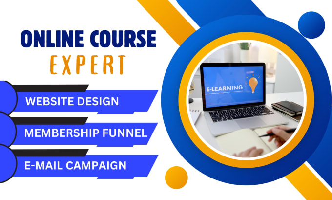 Gig Preview - Redesign your online course website on kajabi, teachable or learnworlds