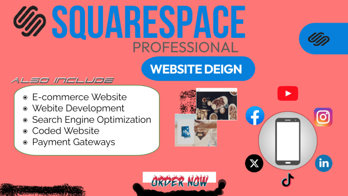 Gig Preview - Create a full squarespace website design and refurbishment