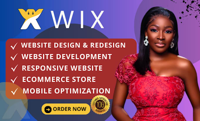 Gig Preview - Wix website redesign design wix website wix design