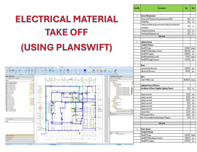 Gig Preview - Do electrical estimates for projects in the philippines