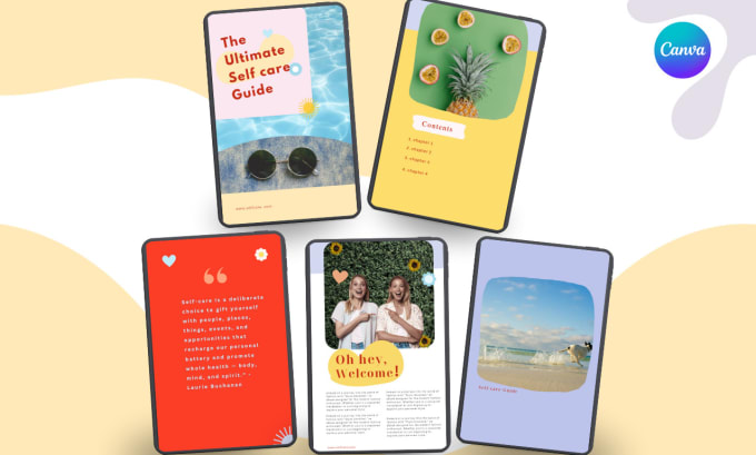 Gig Preview - Design canva ebook, workbook, lead magnet and canva template