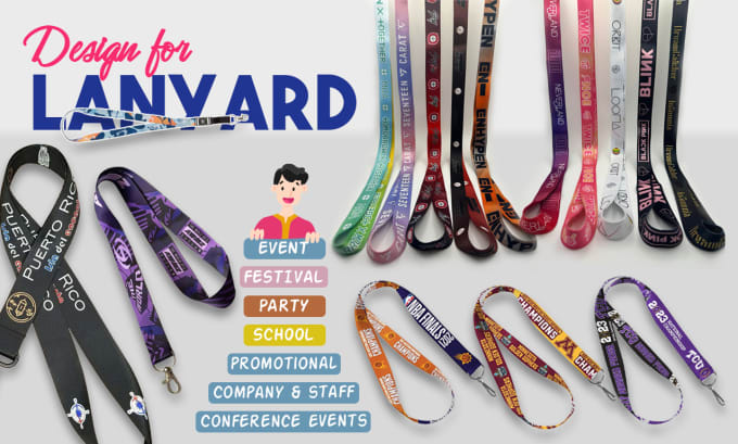 Gig Preview - Create professional lanyard design for you