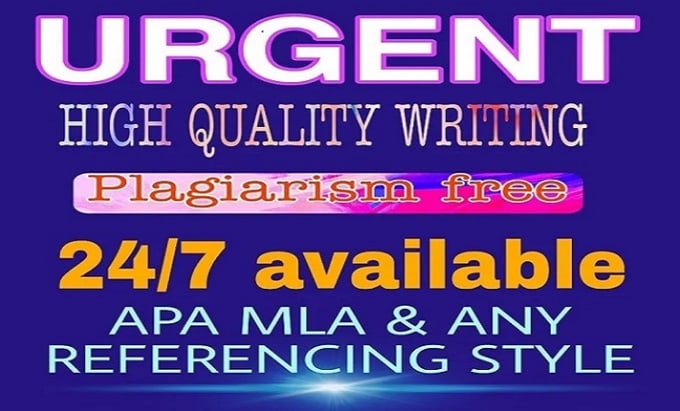 Gig Preview - Write urgent essay,  research summary paper, articles, reports ,editing