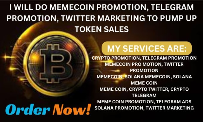 Gig Preview - Boost solana memecoin, crypto token sales with crypto twitter marketing and ads