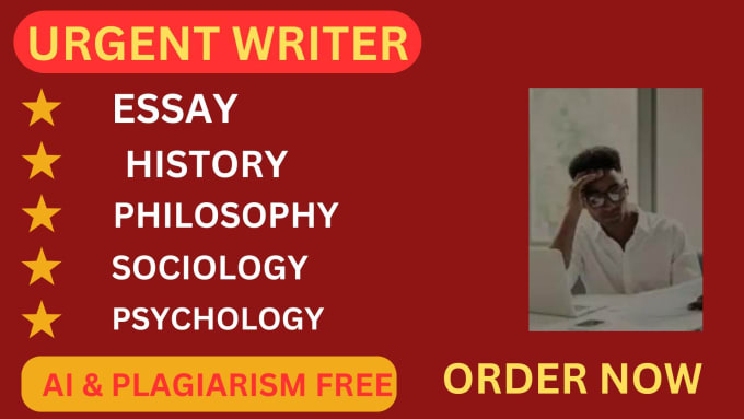 Bestseller - write urgent essay in history,literature, sociology,philosophy and psychology