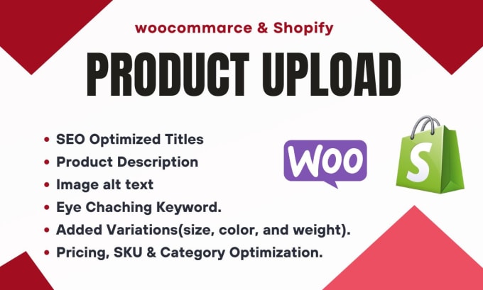 Bestseller - do woocommerce and shopify products SEO and optimized product uploading