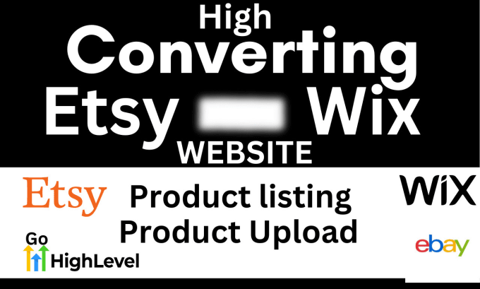 Gig Preview - Upload product listing to your etsy wix shopify gohighlevel ebay ecwid store SEO