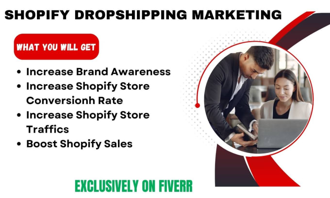 Gig Preview - Setup shopify dropshipping marketing to boost shopify sales