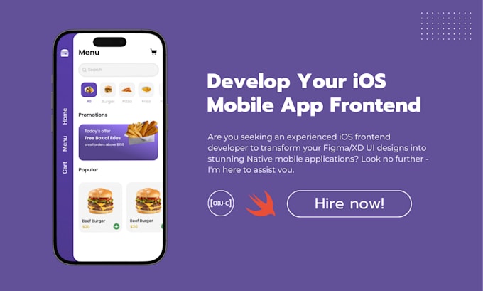 Gig Preview - Do frontend of your ios apps