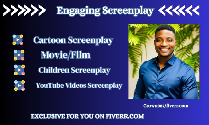 Gig Preview - Write an engaging screenplay, screenwriting, children screenplay for you