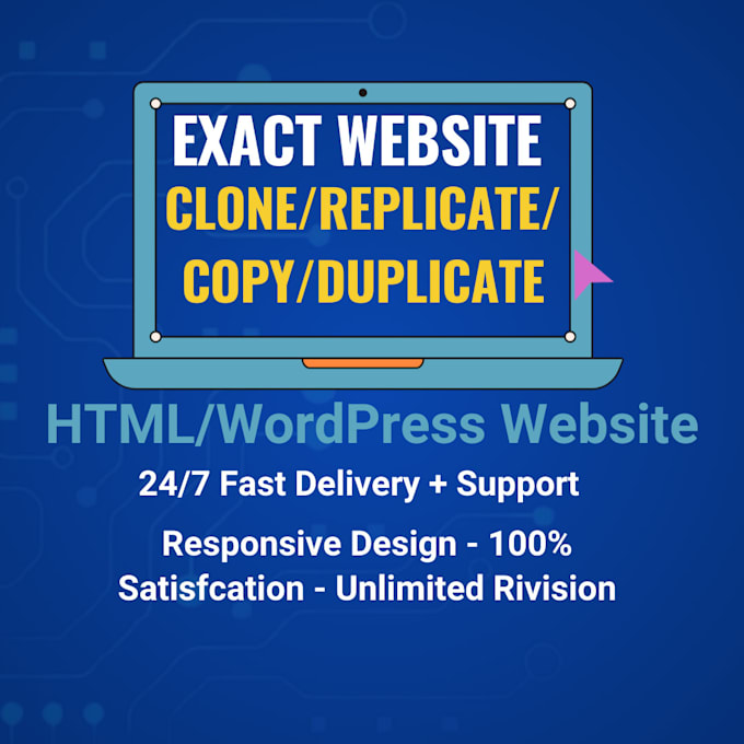 Gig Preview - Clone, copy or duplicate any website into HTML and wp