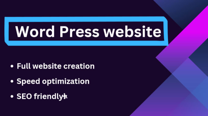 Gig Preview - Build your word press website