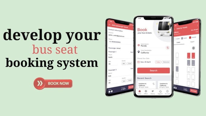 Gig Preview - Develop your online bus seat booking system website