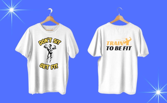 Gig Preview - Make gym t shirt design typography t shirt design