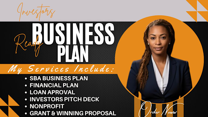 Gig Preview - Prepare complete sba business plan for loan approval and investor pitch deck