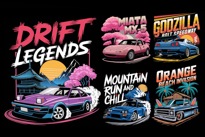 Gig Preview - Do amazing and dream car t shirt designs for you