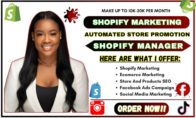 Bestseller - be shopify manager shopify marketing to boost shopify sales, ecommerce marketing