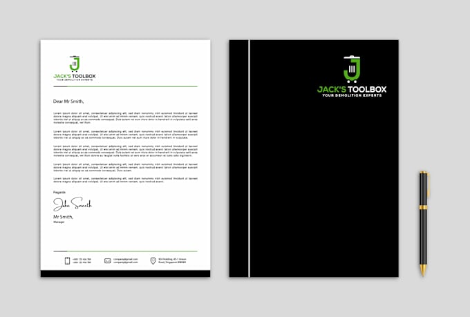 Gig Preview - Design a modern, elegant, and professional letterhead