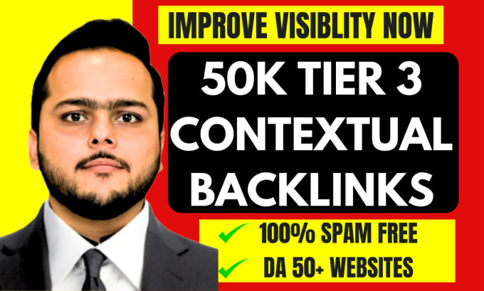 Gig Preview - Provide 50k tier 3 contextual dofollow backlinks