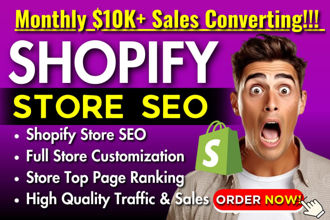 Gig Preview - Do best dropshipping shopify store SEO top google ranking to increase store ROI