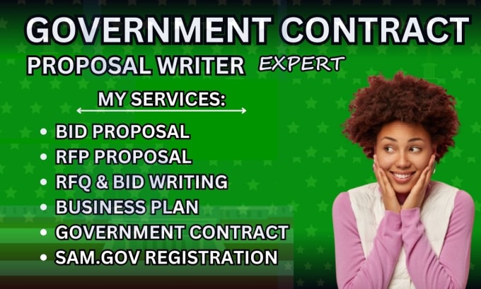 Gig Preview - Write winning government contract, bid proposal, rfp research, grant