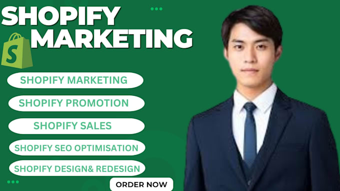 Gig Preview - Shopify marketing promotion store design redesign  seo