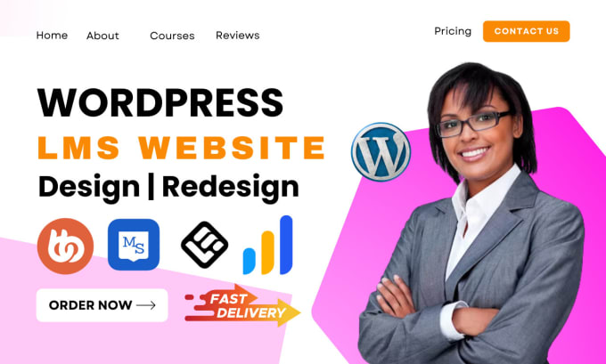 Gig Preview - Wordpress tutor lms website, masterstudy learndash buddyboss learnworld website