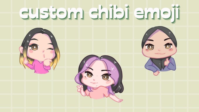 Gig Preview - Draw custom chibi emoji