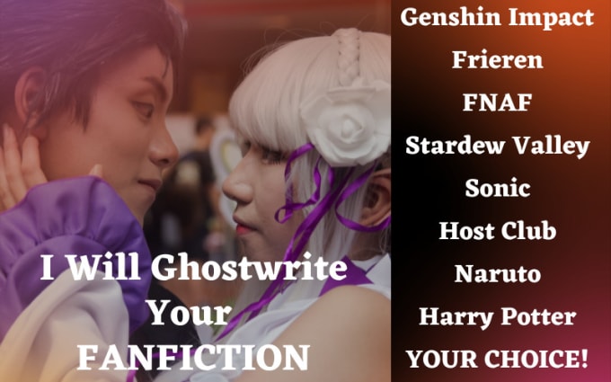 Gig Preview - Ghostwrite your ideal fanfiction