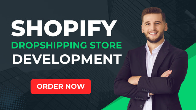 Gig Preview - Create shopify dropshipping store design, shopify ecommerce dropshipping store