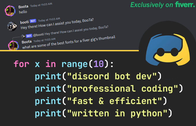 Bestseller - develop a custom discord bot