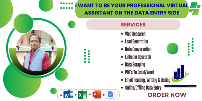 Bestseller - want to be your professional virtual assistant on the data entry side